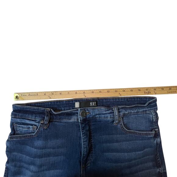 KUT From The Kloth High Rise Skinny Jeans Size 16 Medium Wash - Picture 5 of 10